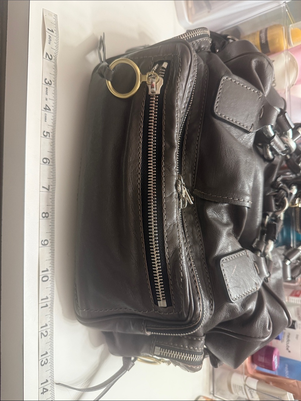 Vintage Chloé Leather Shoulder Bag - Picture 11 of 15